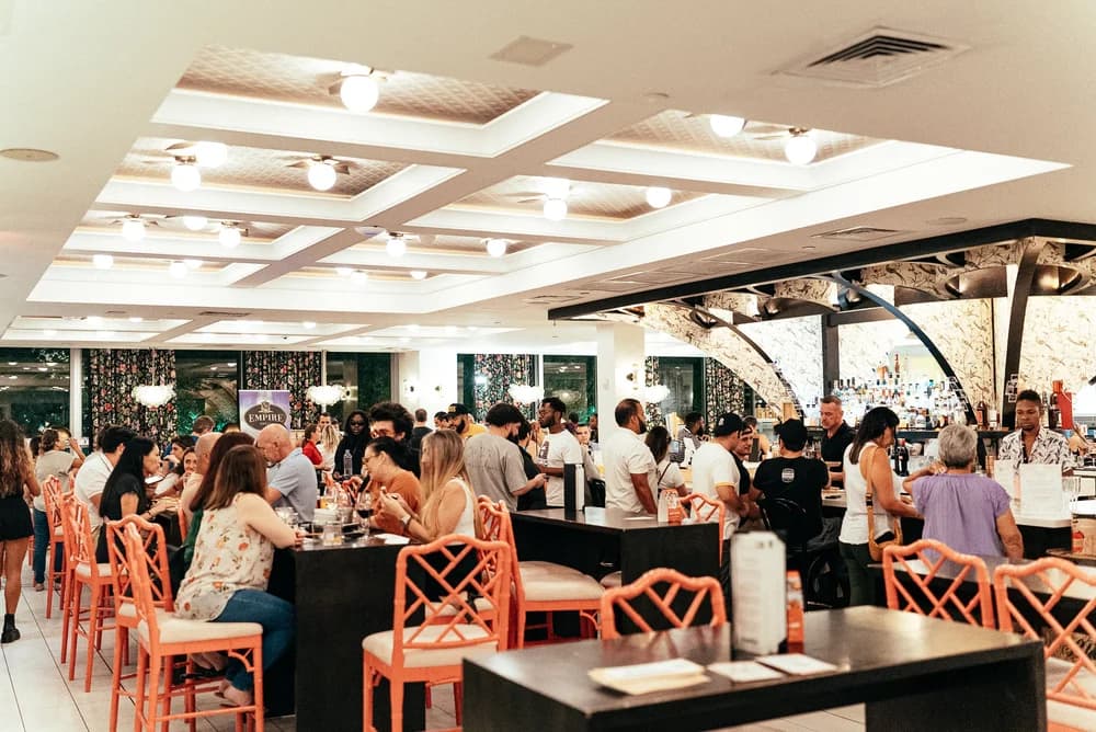 Event setup in the food court